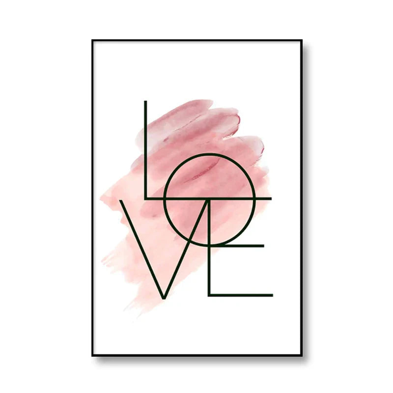 Blush Pink Love Feather Veggkunst Fine Art Lerretsutskrifter Minimalistisk Motebilder For Stue Jenters Soverom Motekunst Dekor | Skanto