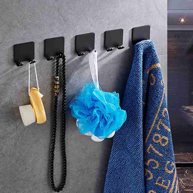 Skanto | Punch-fri Razor Holder Oppbevaringskrok (1/2/3 Biter) - Veggmontert Barberhylle for Menn til Badet