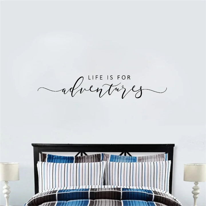 Eventyr Sitater Veggklistremerke Avtagbar PVC Vinyl Veggdekal Daglig Mantra Dekorasjon Inspirerende Kreativ DIY Hjemmedekor For Stue Soverom Studie | Skanto