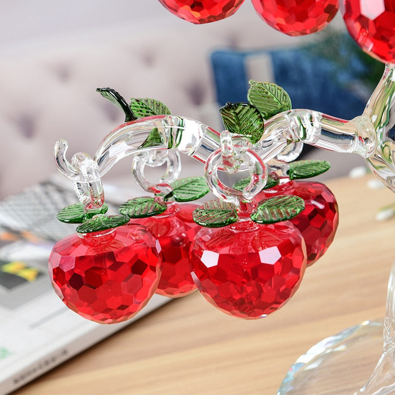 Skanto | Elegant Krystall Apple Tre Hjem Dekor