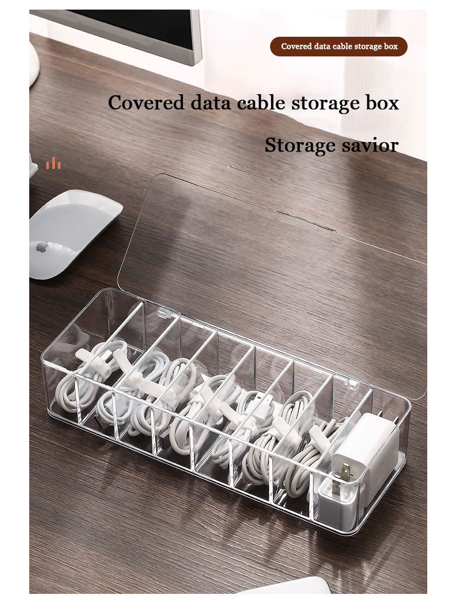 Transparent Kabel Organizer Boks | Skanto