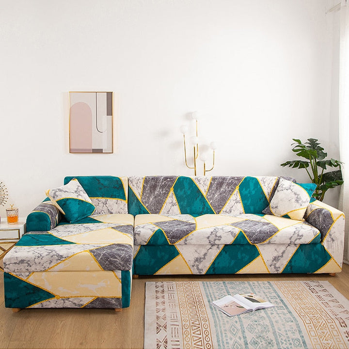 Moderne Antiskli Fargerik Elastisk Sofatrekk | Skanto