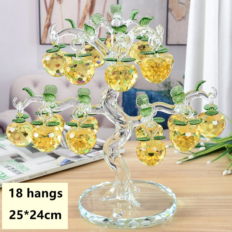 Skanto | Elegant Krystall Apple Tre Hjem Dekor