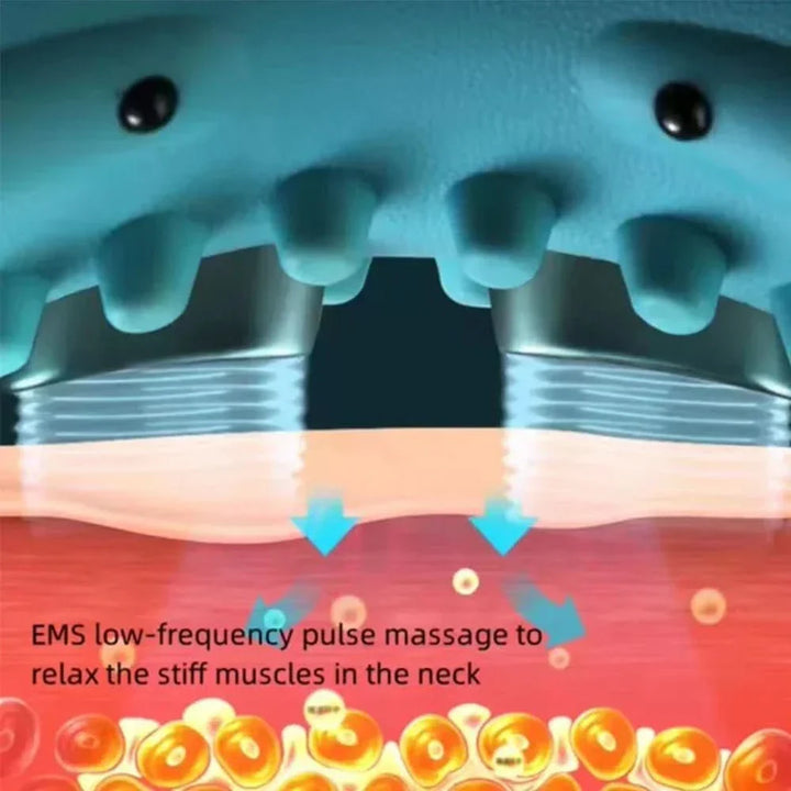 Skanto | EMS nakke massager med akupressur og trekk for smertelindring