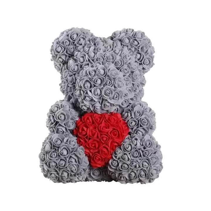 Skanto | Rose Teddy Bear with Handmade Foam Roses – 40cm
