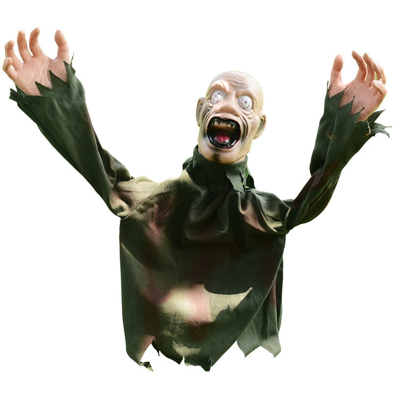 Skanto | Skremmende Skrikende Zombie Hage Halloween Dekorasjon