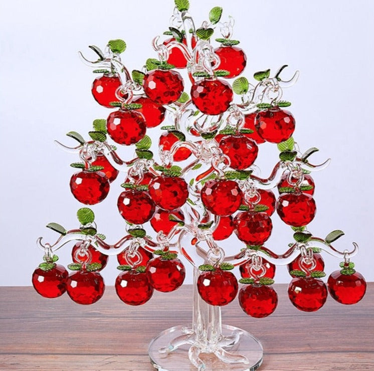 Skanto | Elegant Krystall Apple Tre Hjem Dekor
