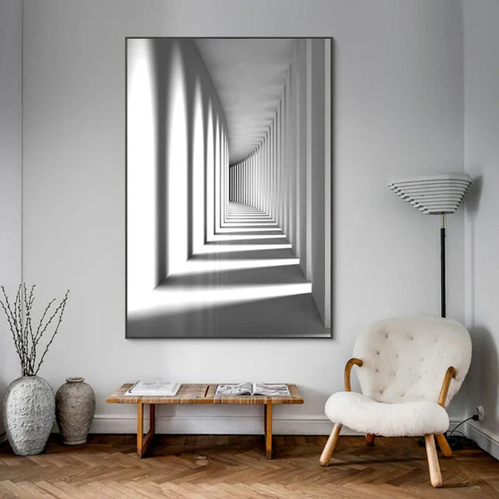 Minimalist Abstrakt Arkitektonisk Veggkunst Fin Kunst Lærtrykk Plakater Bilder For Moderne Leilighet Stue Hjemme Kontor Dekor | Skanto