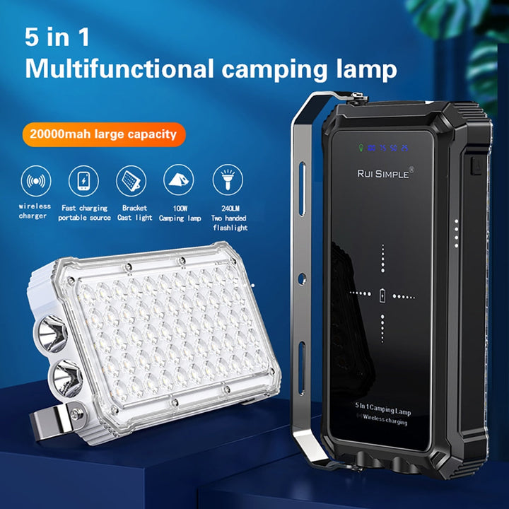 Skanto | Vanntett Trådløs Lading LED Lampe Power Bank