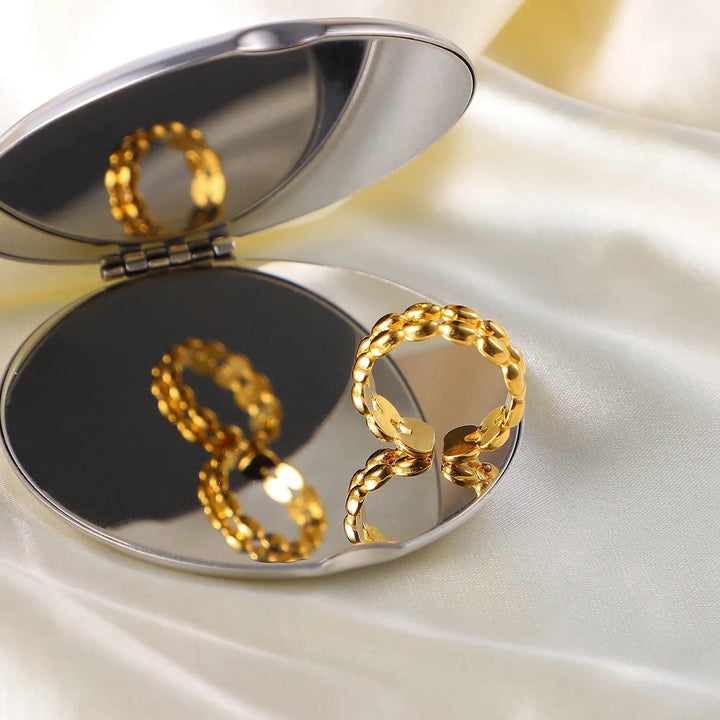 Skanto | 18k Oval Perle Ring