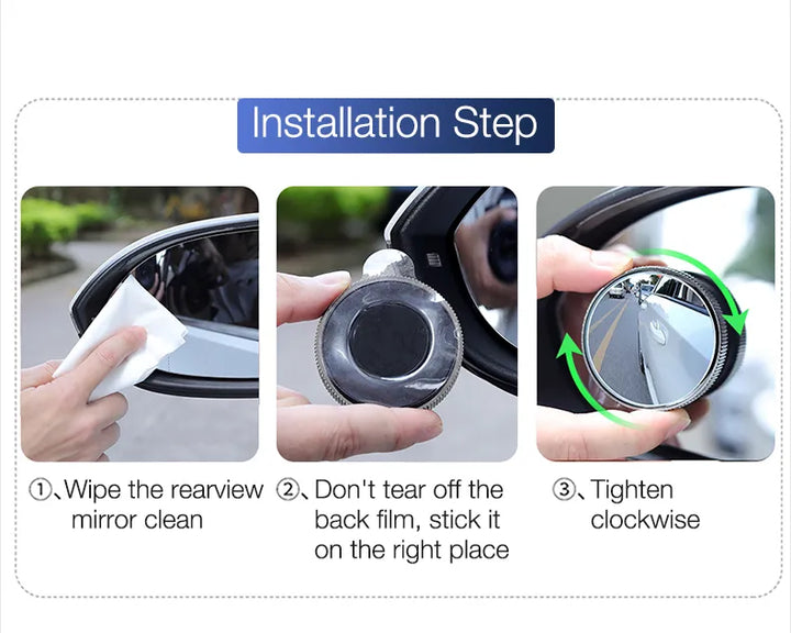 Skanto | Bil 360 Grad Bredvinkel Blind Spot Speil