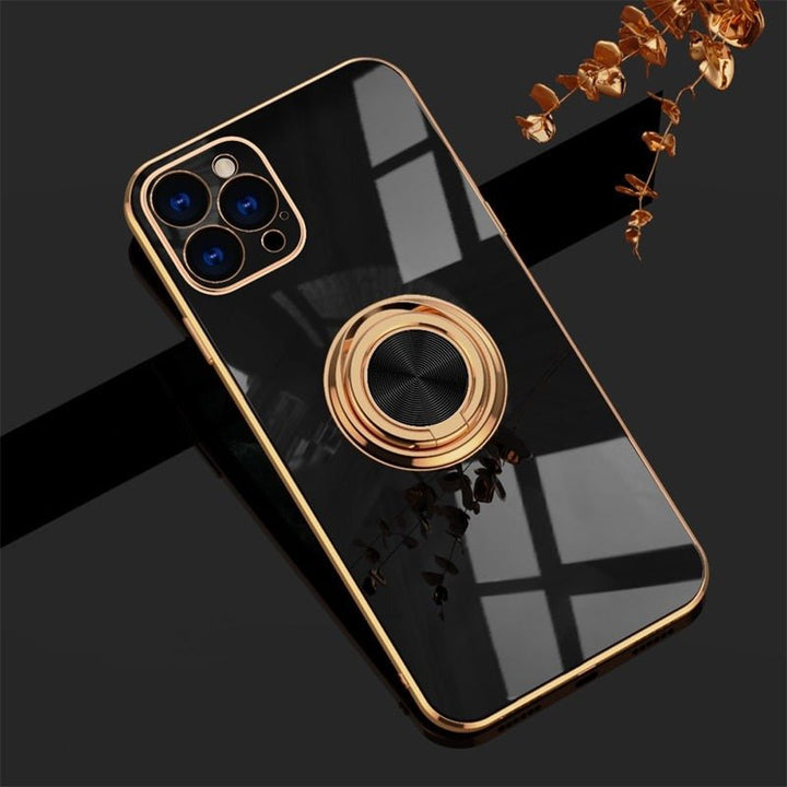 iPhone-deksel med metallring til stativ