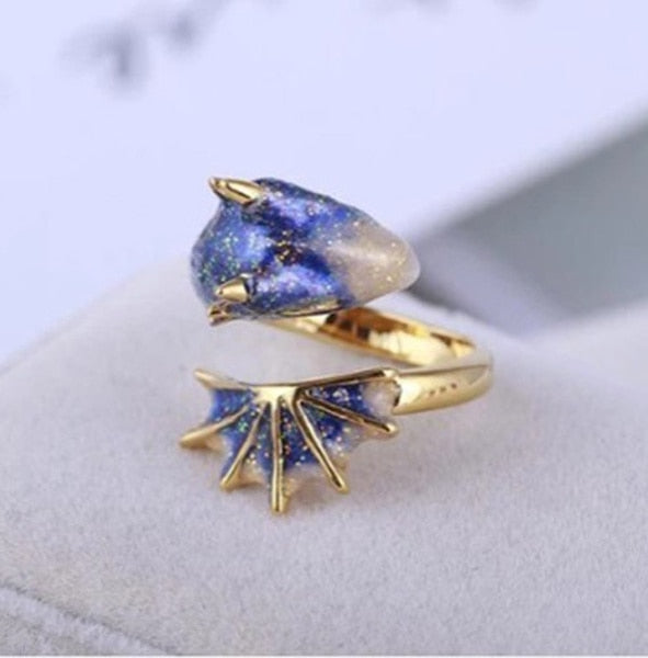 Skanto | Drageinspirert Justerbar Fargerik Ring