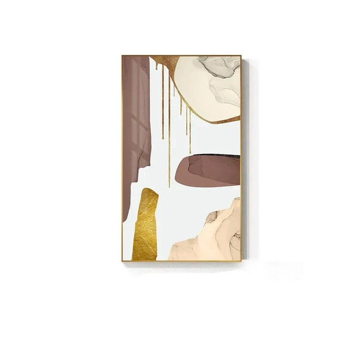 Nøytrale farger Mauve Beige Gylden Abstrakt Veggkunst Fin Kunst Lærred Utskrifter Bilder For Moderne Leilighet Stue Luksuriøse Interiører Kunst Dekor | Skanto