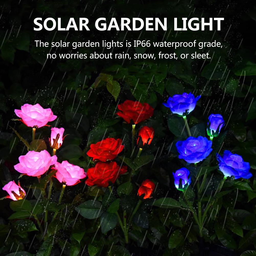 Skanto | LED Solcelle Rose Dekorativ Lys