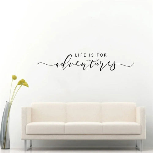 Eventyr Sitater Veggklistremerke Avtagbar PVC Vinyl Veggdekal Daglig Mantra Dekorasjon Inspirerende Kreativ DIY Hjemmedekor For Stue Soverom Studie | Skanto