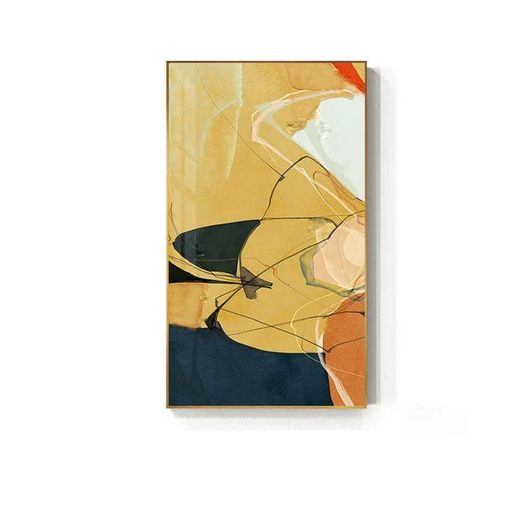Fargerike skandinaviske abstrakte veggkunst Fine Art lerretsutskrifter Moderne bilder for leilighet stue foyer inngangsområde kunst dekor | Skanto
