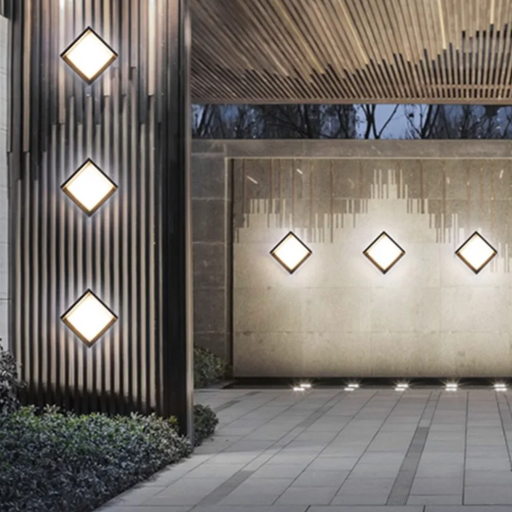 Bevegelsessensor utendørs vegglampe – Moderne aluminiumdesign | Skanto