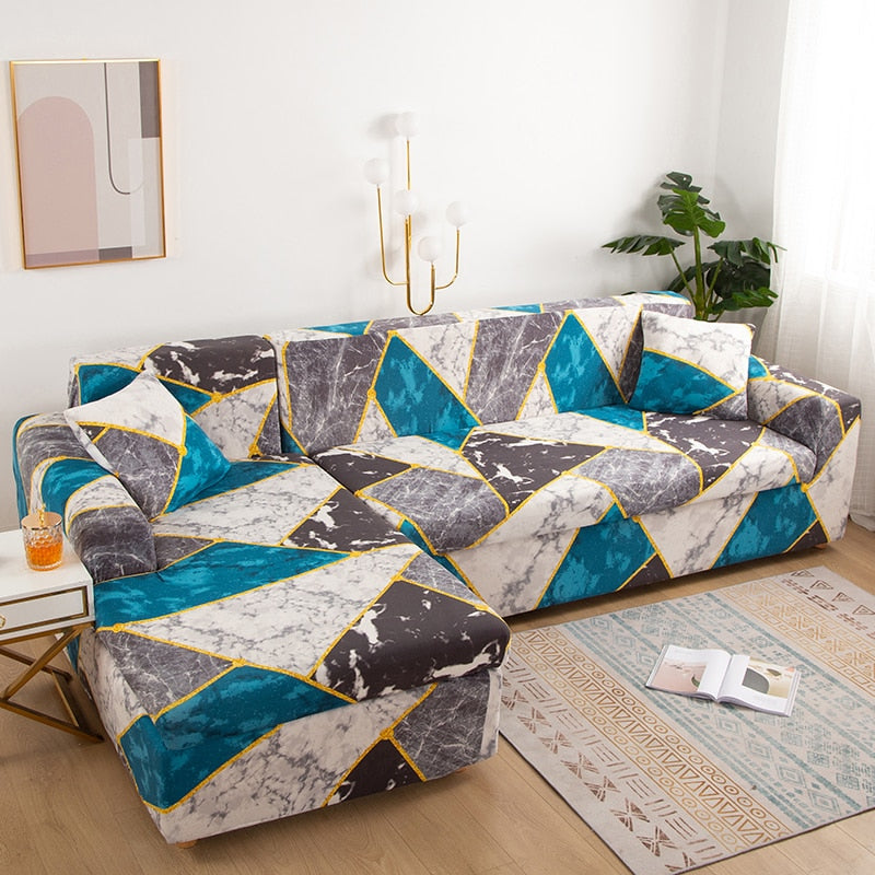 Moderne Skli-sikre Fargerik Elastisk Sofatrekk | Skanto