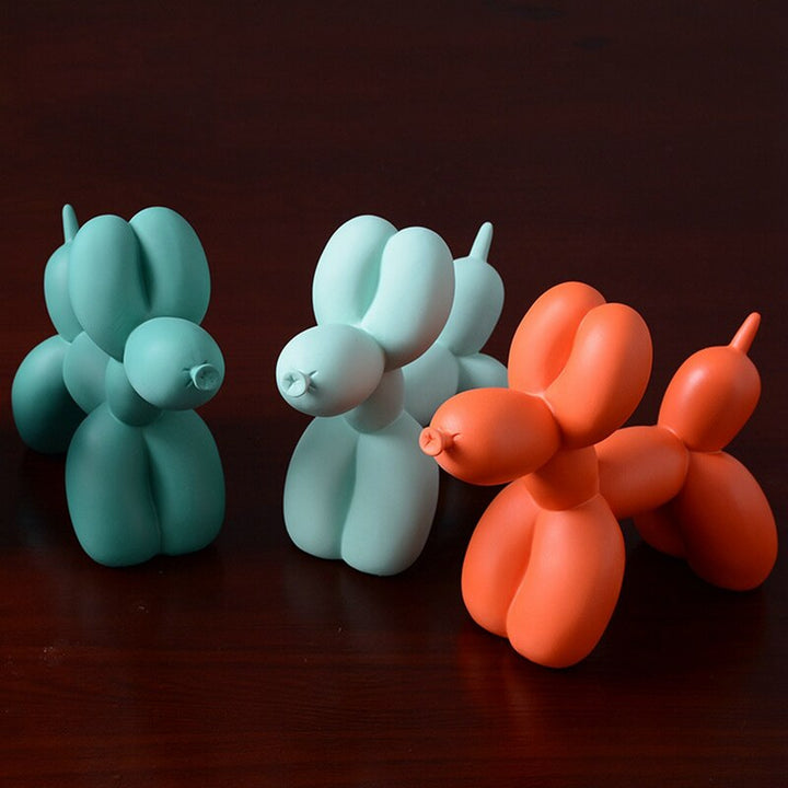 Skanto | BalloonDog Livlig Hundeskulptur | Pop-Art Dekorasjon | Moderne Hjemmetekstur | Håndlaget Statue