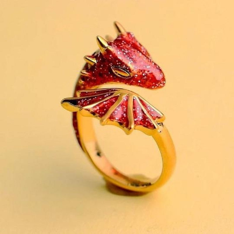 Skanto | Drageinspirert Justerbar Fargerik Ring