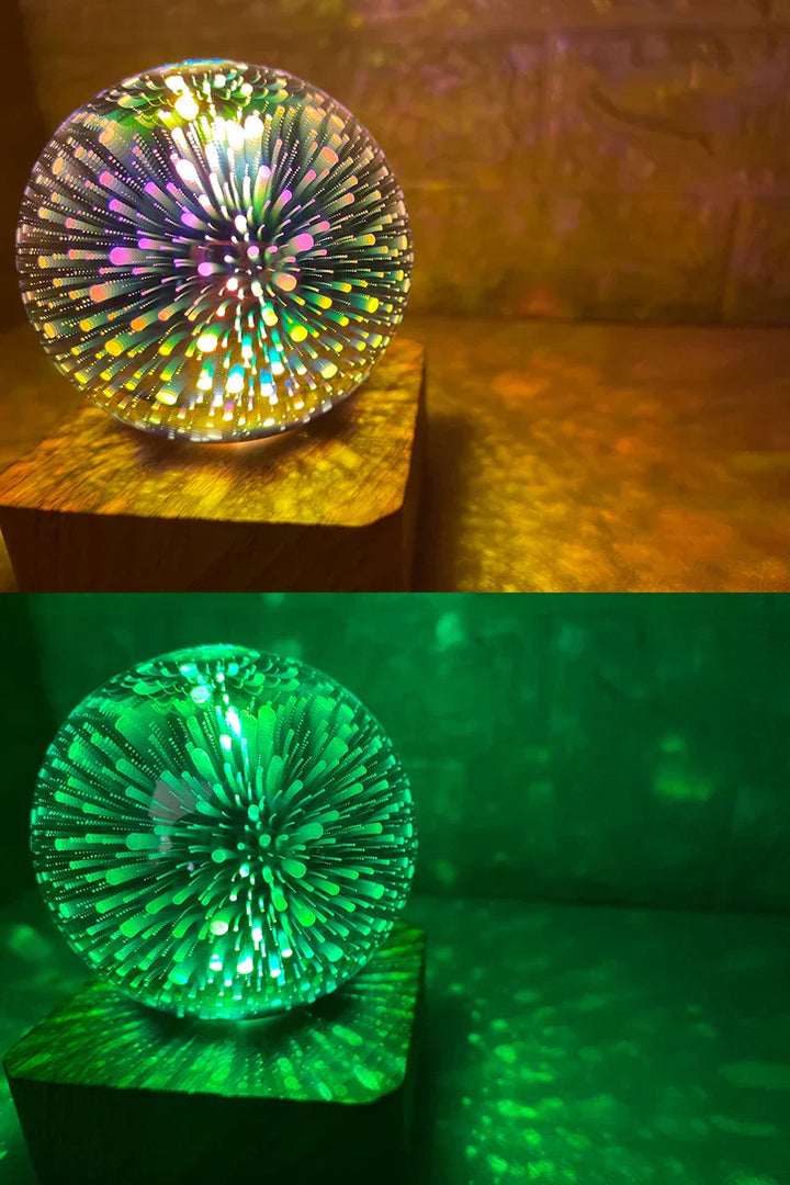 Skanto | LumiNova 3D Nattlys | Fargeforandrende Stjernehimmel Lampe | USB LED Dekorativ Lys | For Soverom & Gaveideer