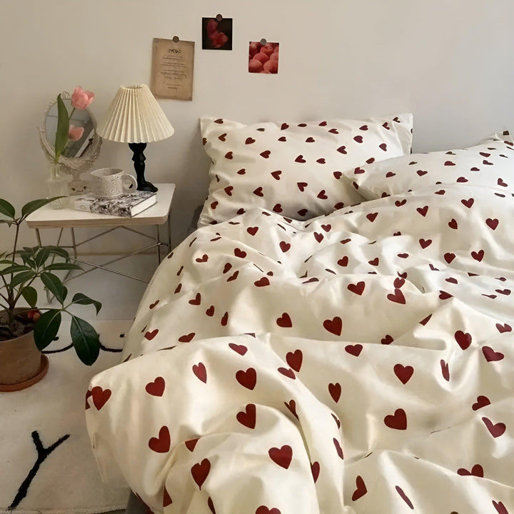 HeartDream Sengetøysett - HjerteMotiv Dynecover Sett | Skanto