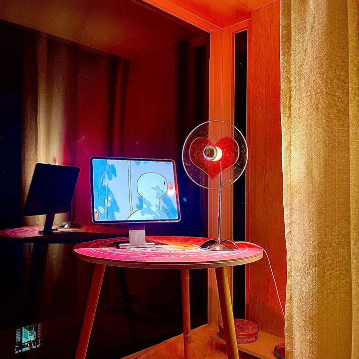 Skanto | LoveGlow – Elegant Bordlampe med Oppladbar LED