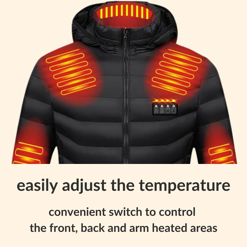 Skanto | Men’s & Women’s Heated Jacket – Best Rechargeable Heated Puffer Coat, Lightweight Battery Heated Winter Jacket UK