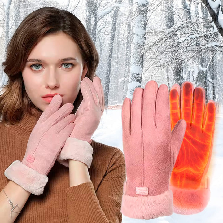 Skanto | Oppvarmede Hansker for Kvinner UK – Dame Termiske Vanntette Vinterhansker med Berøringsskjerm & USB Oppladbar Varm Design