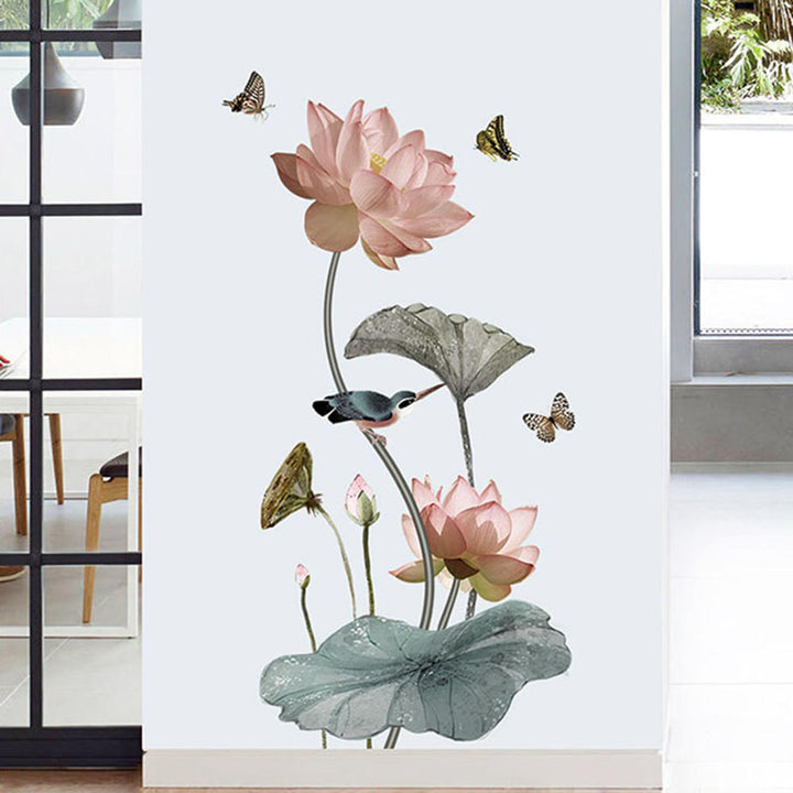 Skanto | Moderne Blossom Lotus Selvklebende Veggklistremerke