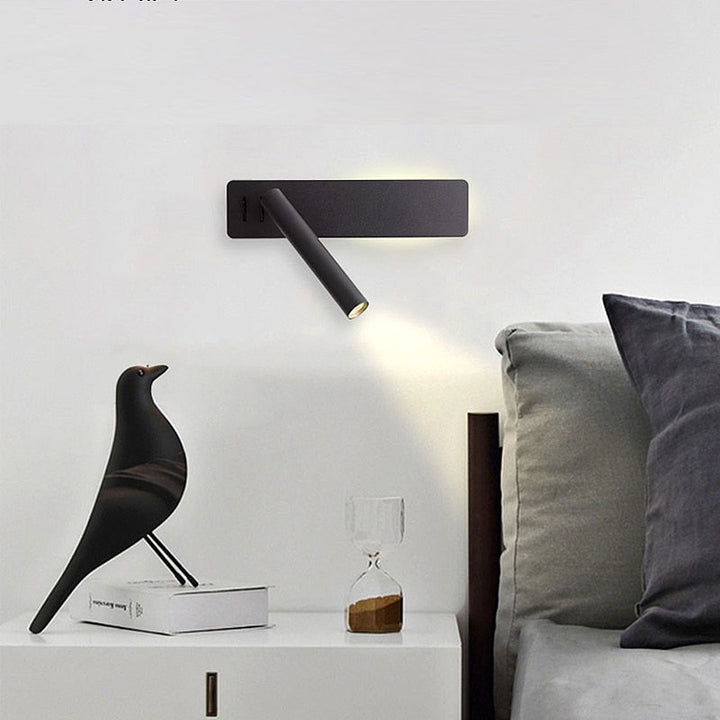 Skanto | Rotatable LED Wall Lamp for Bedroom | Adjustable Brightness & Color Mode