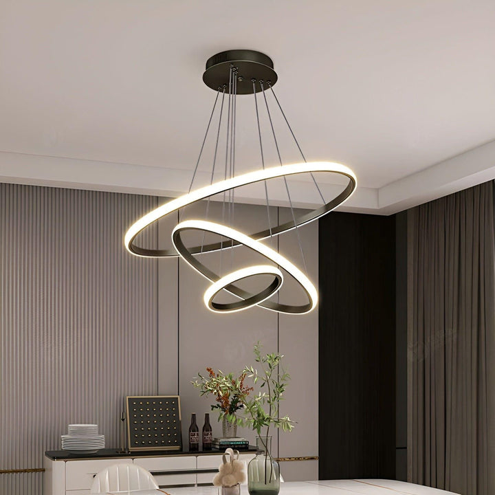 LED pendellampe med kuledesign – Moderne og Elegant | Ideell for stue eller spisestue | Skanto