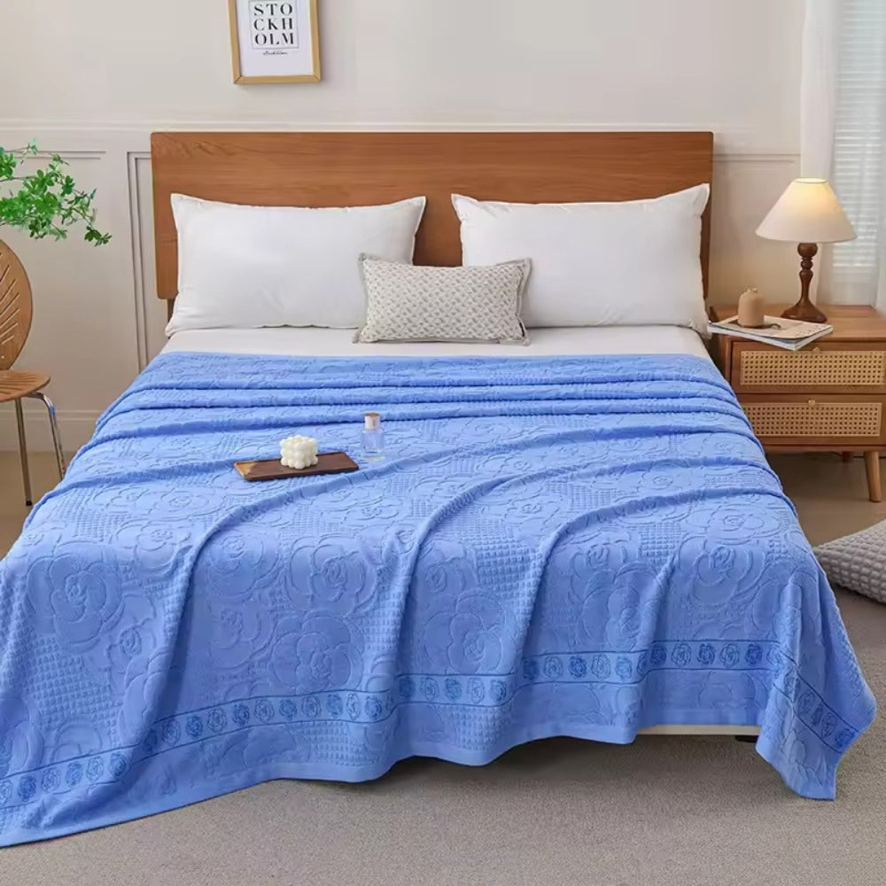 Skanto | Flora Terry Cotton Weave Blanket