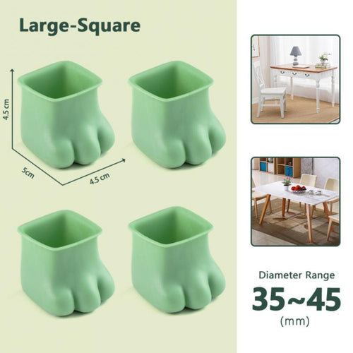 Skanto | 4Pcs Rutsikre katt poter møbelben dekselet