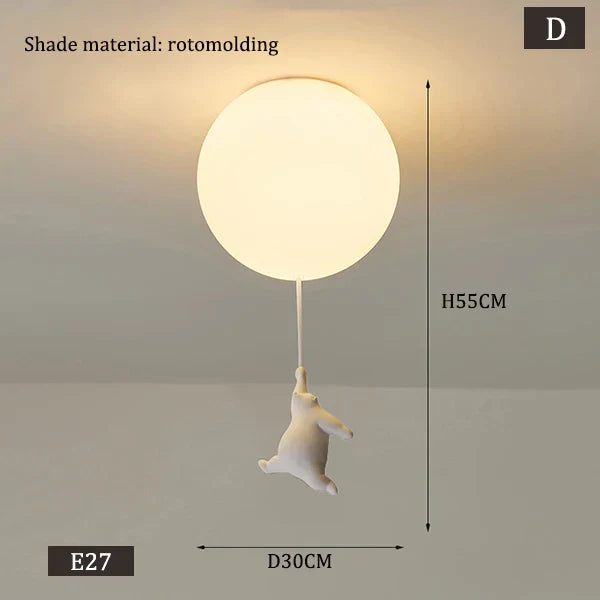 Hengende Bjørn Ballonger Lampe | Skanto