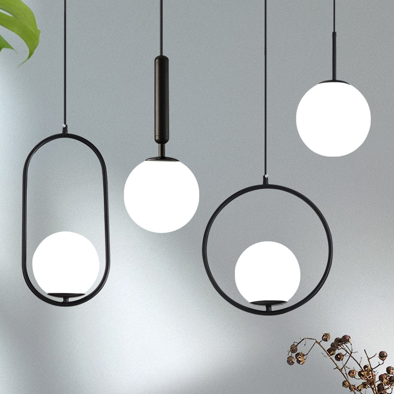 Nordic glass pendant lights