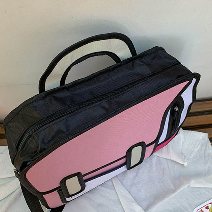 Skanto | Kreativ 2D Unisex Tegneserie Ryggsekk