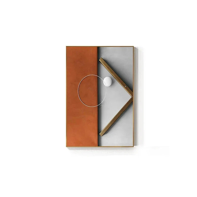Moderne Estetikk Abstrakt Geometri Veggkunst Fint Kunst Lerret Utskrifter Bilder For Luksus Leilighet Stue Spisestue Inngang Foyer Kunst Dekor | Skanto
