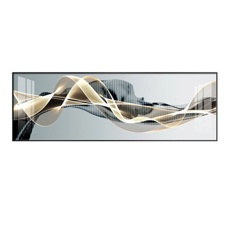 Flytende Vibes Abstrakt Veggkunst Fine Art Lerrettrykk Bredformatbilder For stuen Over sofa Bilder For over sengen | Skanto