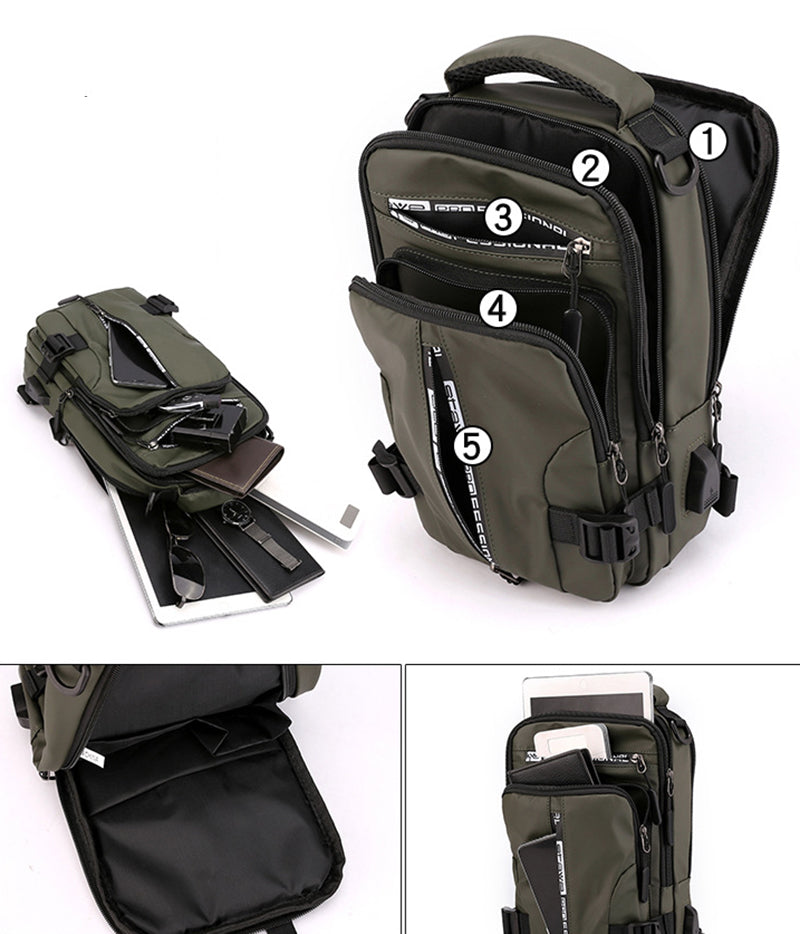 Elegant USB-lading Mini Crossbody Bag | Skanto