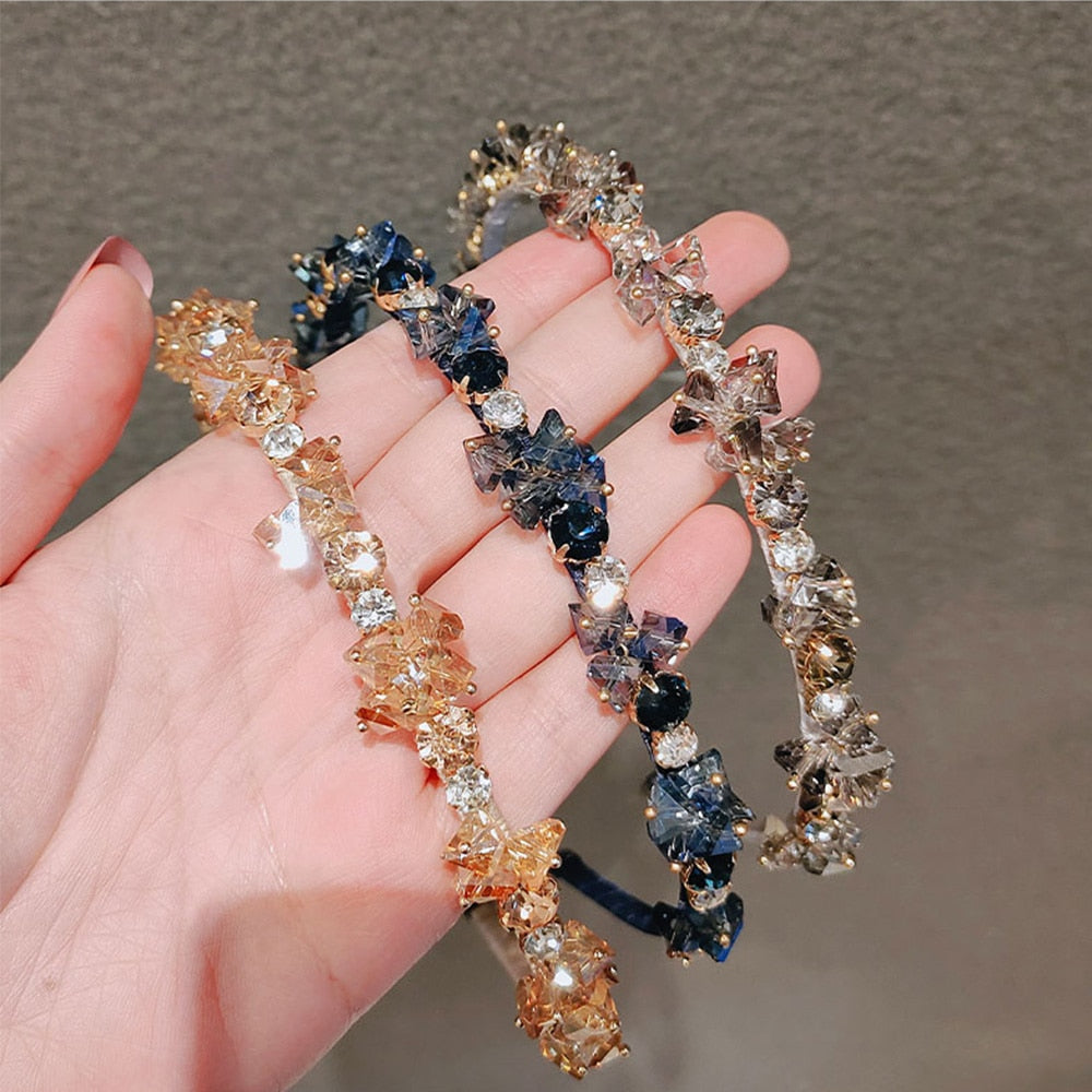 Skanto | Sofistikert Glitrende Rhinestone Krystall Hårbånd