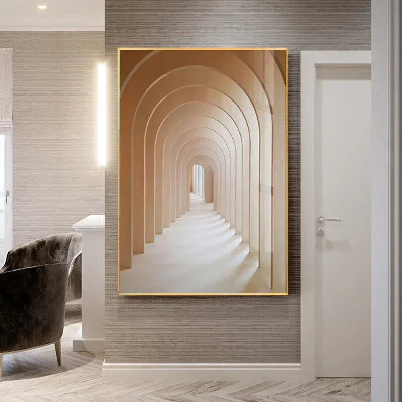 Minimalist Abstrakt Arkitektonisk Veggkunst Fin Kunst Lærtrykk Plakater Bilder For Moderne Leilighet Stue Hjemme Kontor Dekor | Skanto