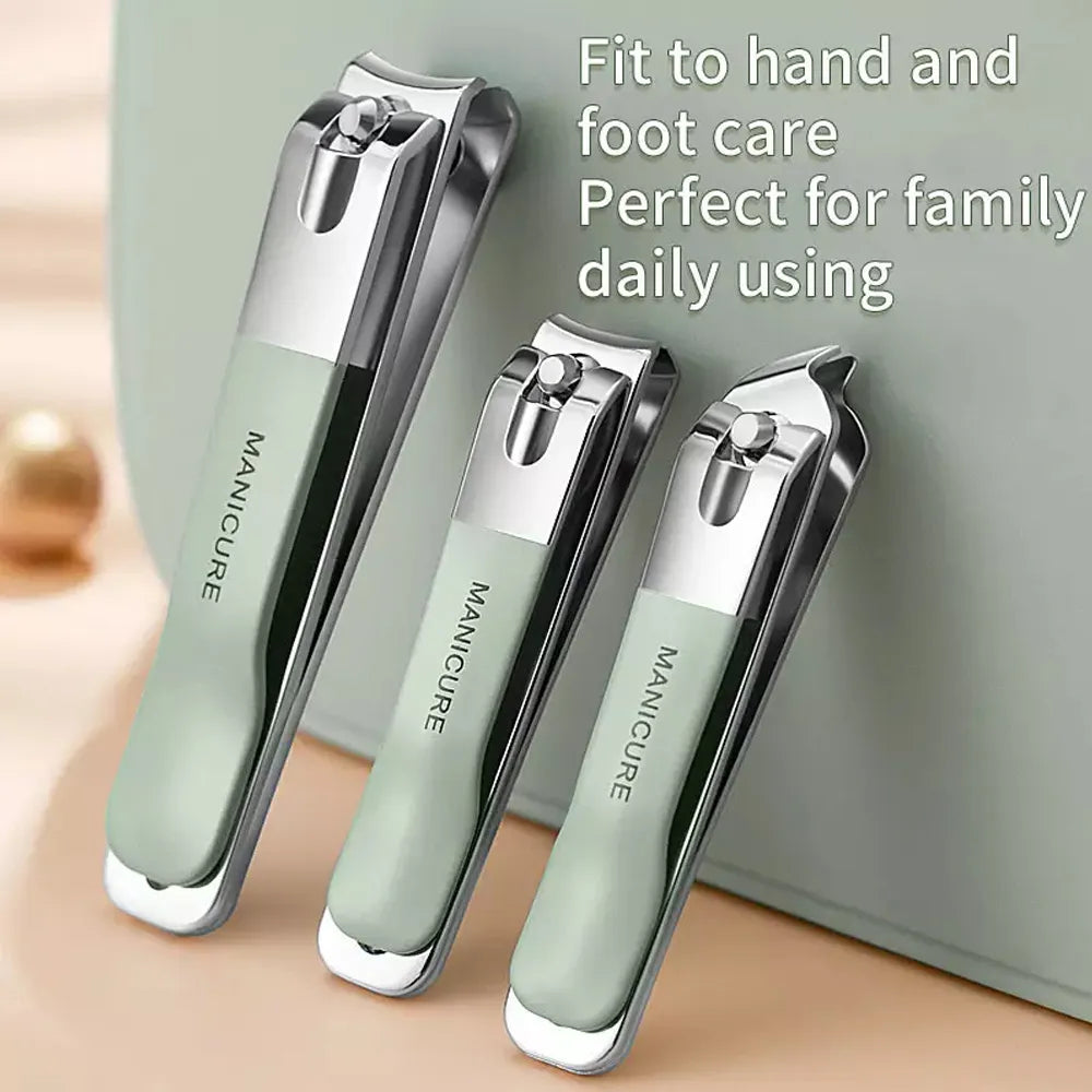 LuxNails | Profesjonelt rustfritt stål manikyr- og pedikyr-sett | Bærbart & Multifunksjonelt | Luksuriøs oppbevaringsboks