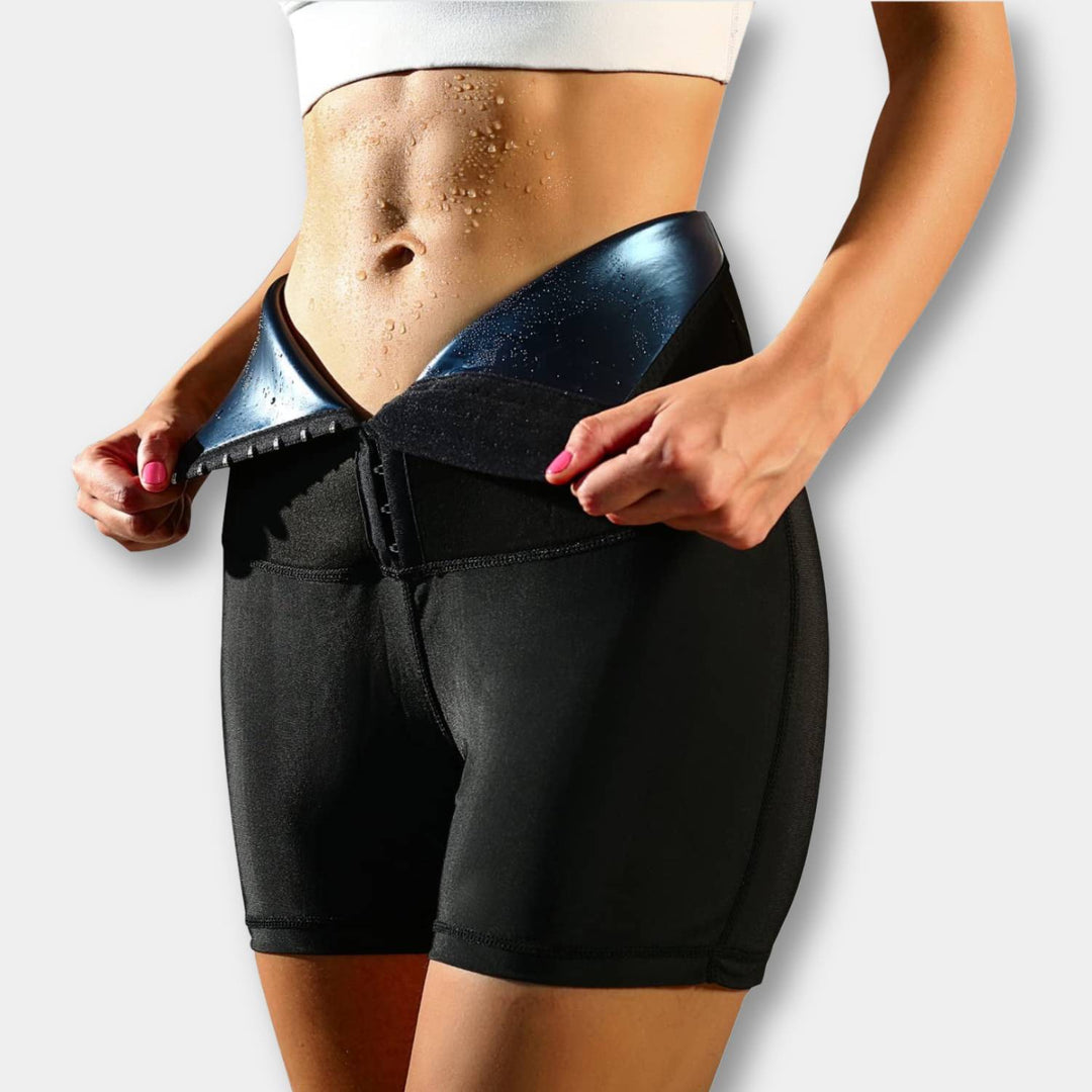 SweatFit Midje Trener – Høyt Liv Sauna Leggings med Midje Trener for Kvinner | Skanto