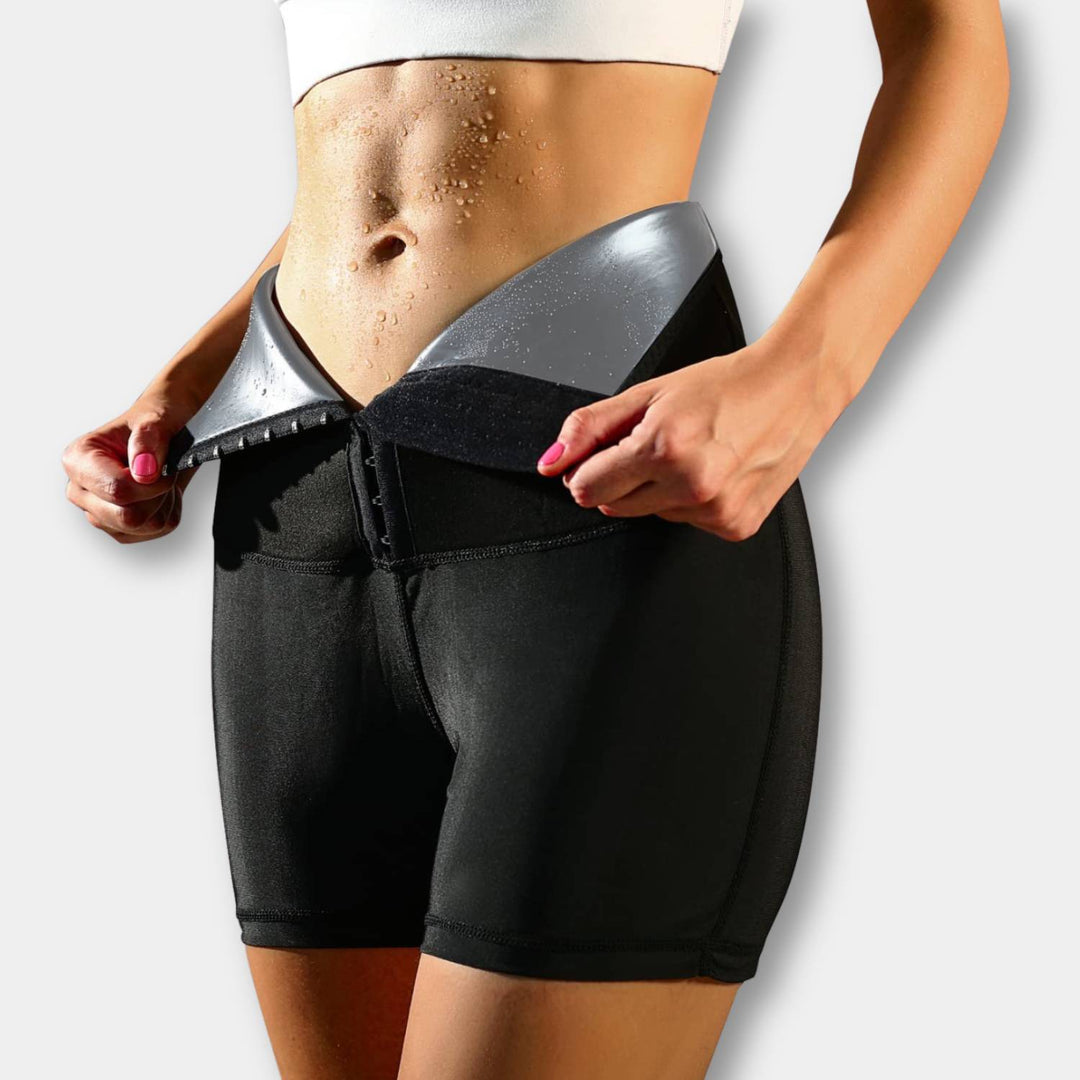 SweatFit Midje Trener – Høyt Liv Sauna Leggings med Midje Trener for Kvinner | Skanto