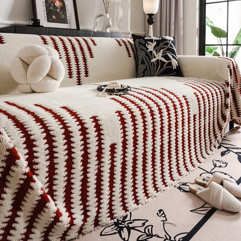Hjemmekoselig Plush Sofa Cozy Anti-riper Full Dekning Sofa Trekk | Skanto
