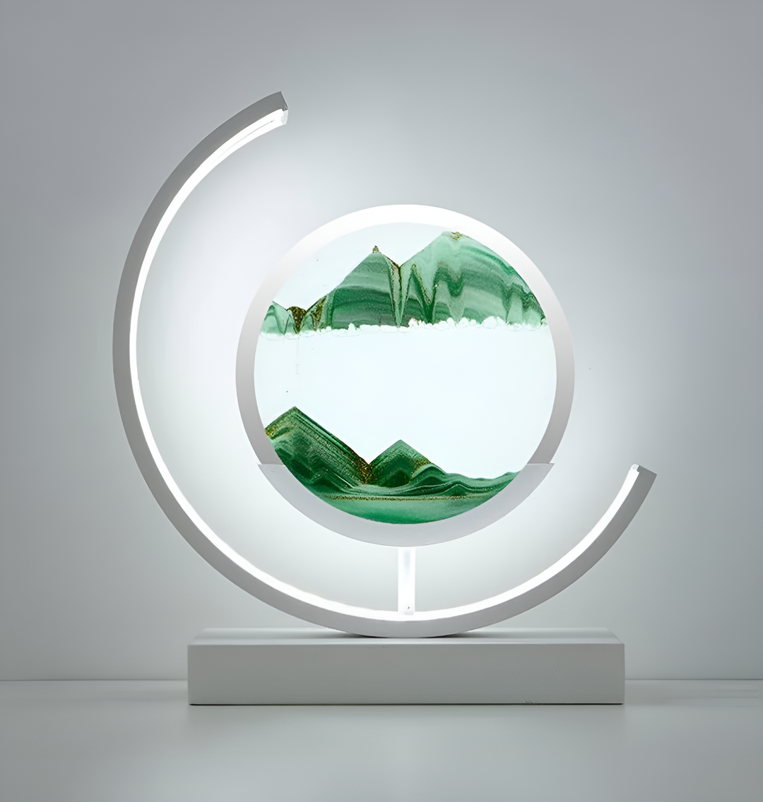 Skanto | Sandscape - Flytende Sand LED Lampe 3D Quicksand Nattlys