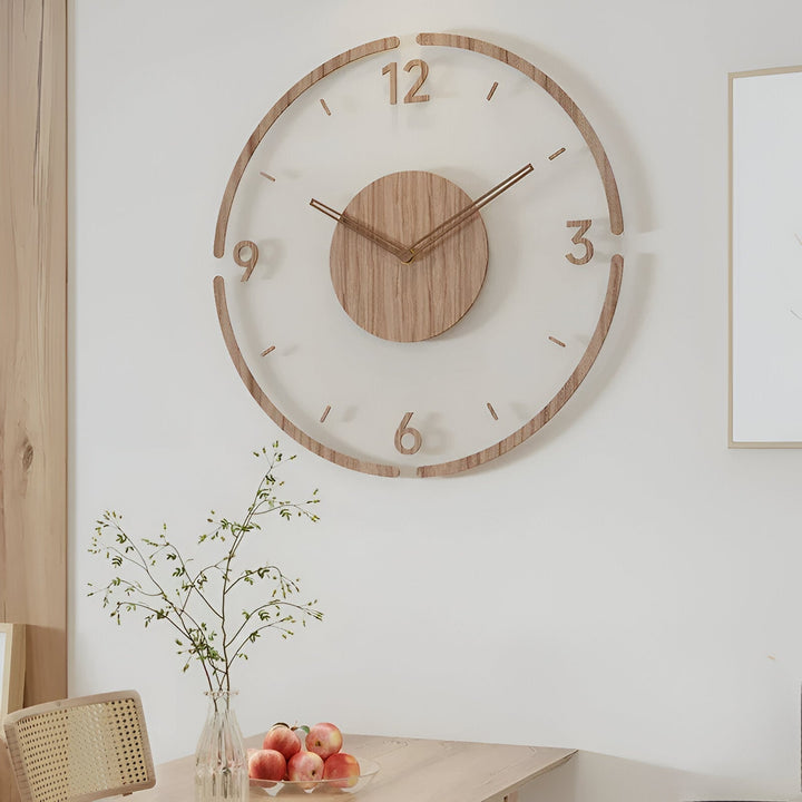 ClearWood Transparent Vægrelogg – Stille Kvarts med Tre detaljer | Skanto