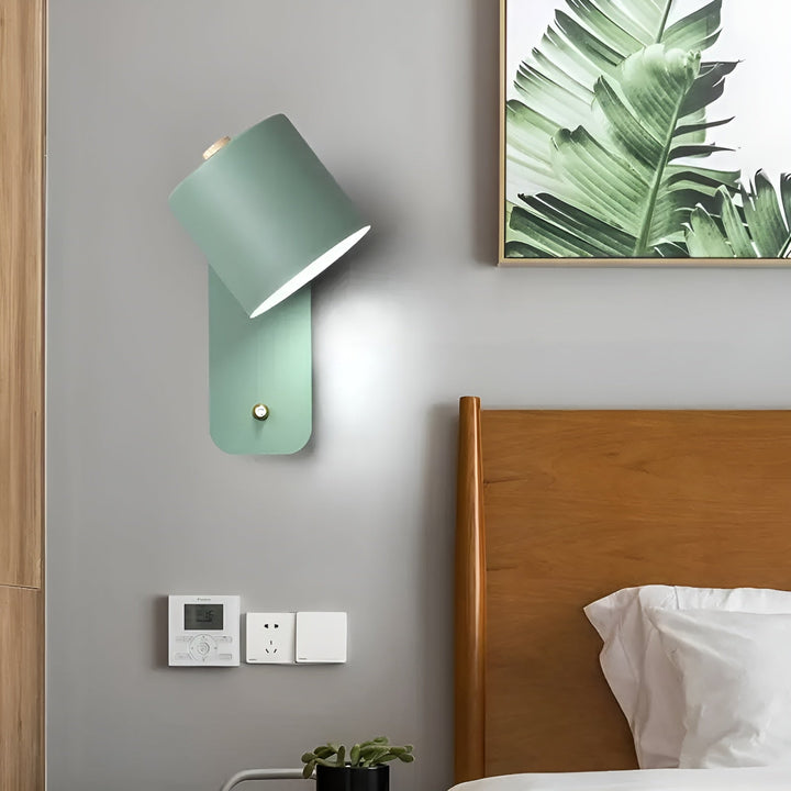 Skanto | EasyPush Vegglampe - Rotérbar Mini Sylinder LED Lampe